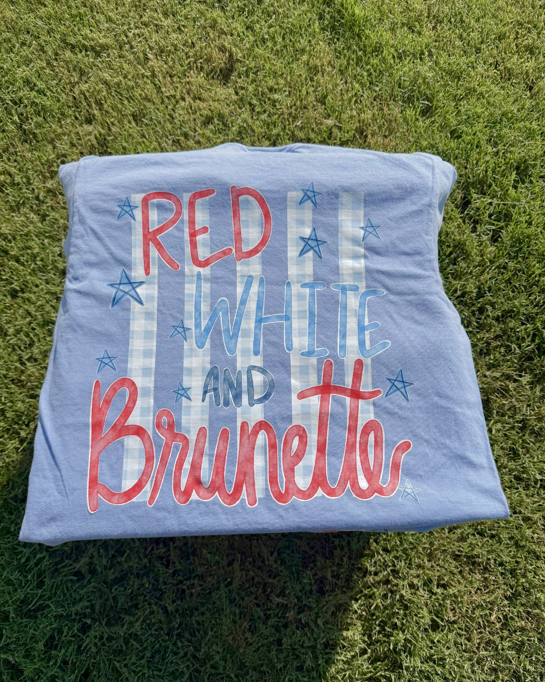 Red White and Blonde & Brunette Tee