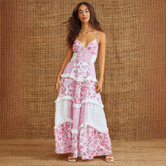 Blossom Quilt Maxi Dress