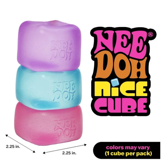 (Pre-Order) Needoh Nice Cube - Pink, Purple, and Blue